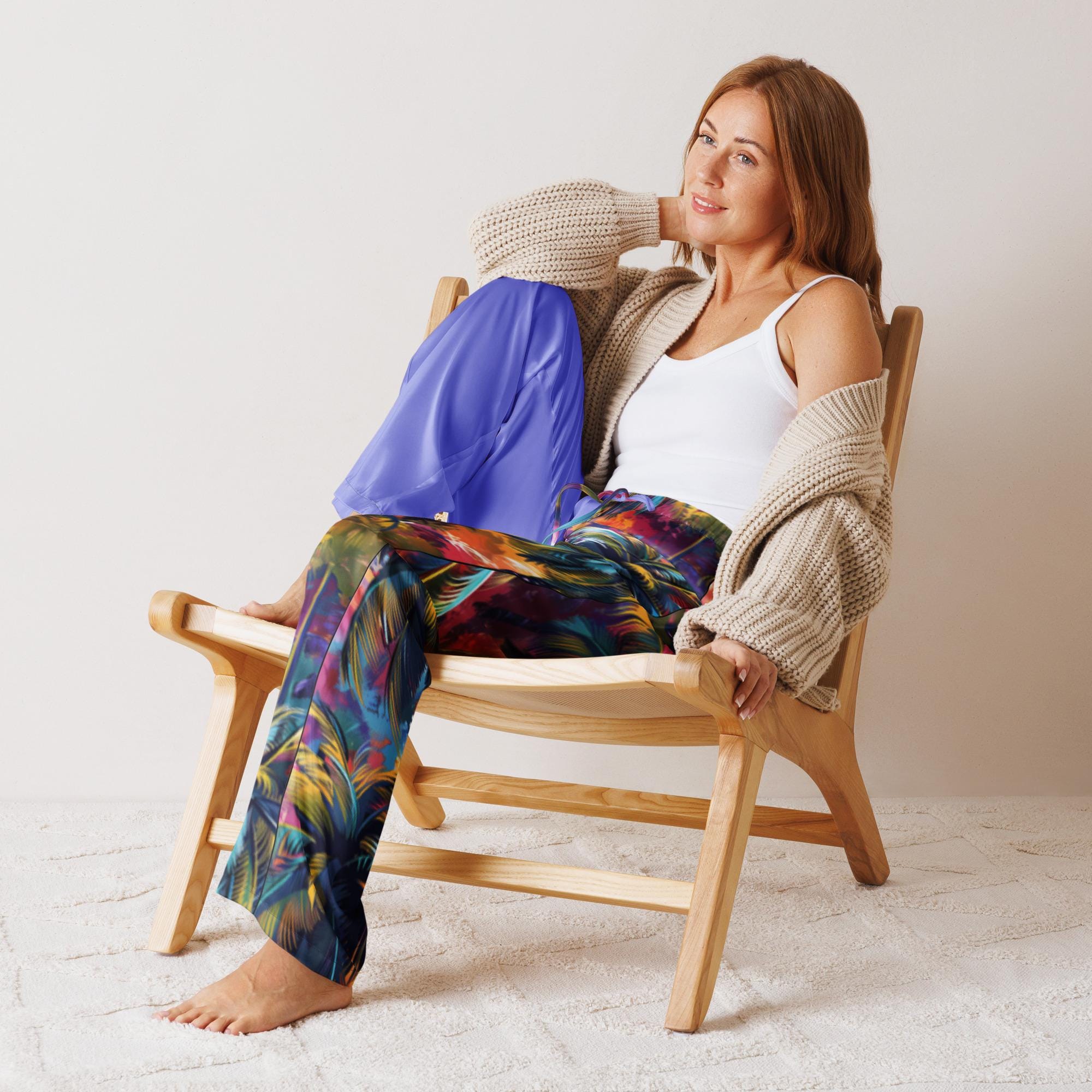 EDIÇÃO LIMITADA Calças de pijama femininas Tropical Paradise
