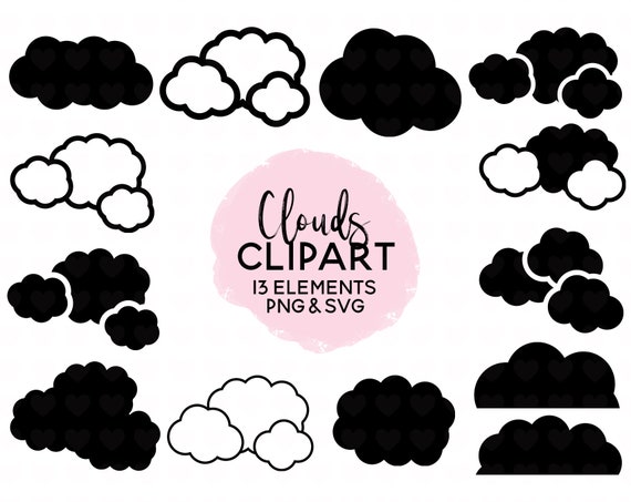 Cloud Svg File Clouds Png File Cloud Clipart Cutting Etsy Cloud Svg File Clouds Png File Cloud Clipart Cutting Etsy