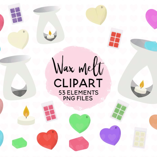 Wax Melt Clipart | Wax Burner PNG File | Wax Melt Pack Clipart | Wax Clipart | Cute Clipart | Candle Clipart | Commercial Use | Wax Melt PNG