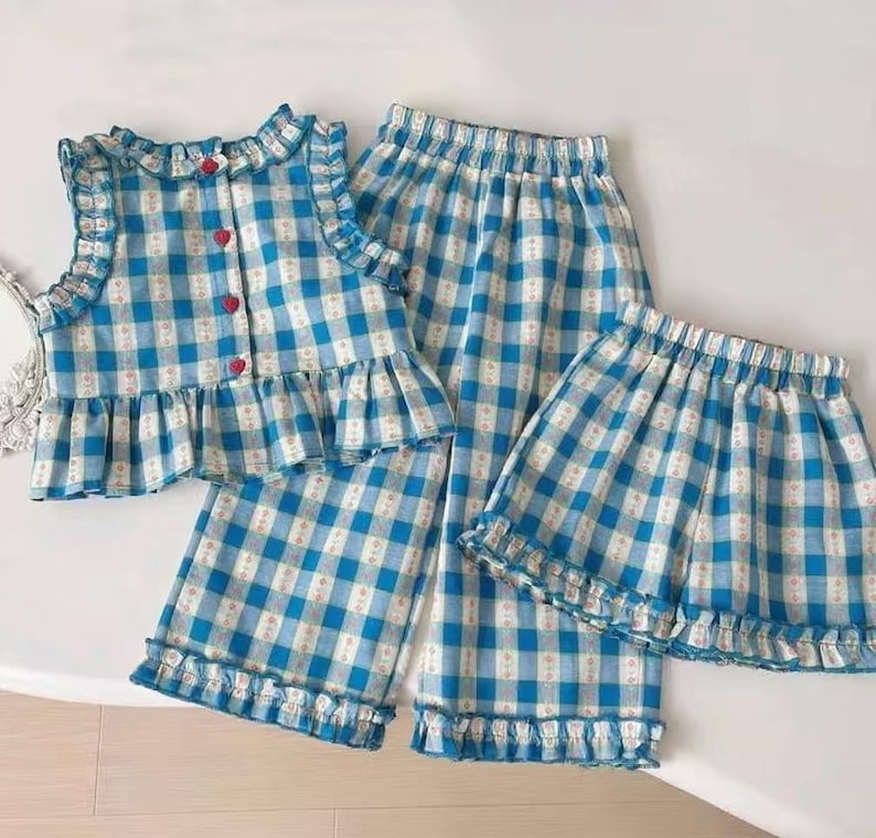 Patrón de costura para conjunto de top, pantalón y short, patrón para niños, patrón de mono, patrón para principiantes, patrón de costura para bebés y niños pequeños/679 Nora imagen 1