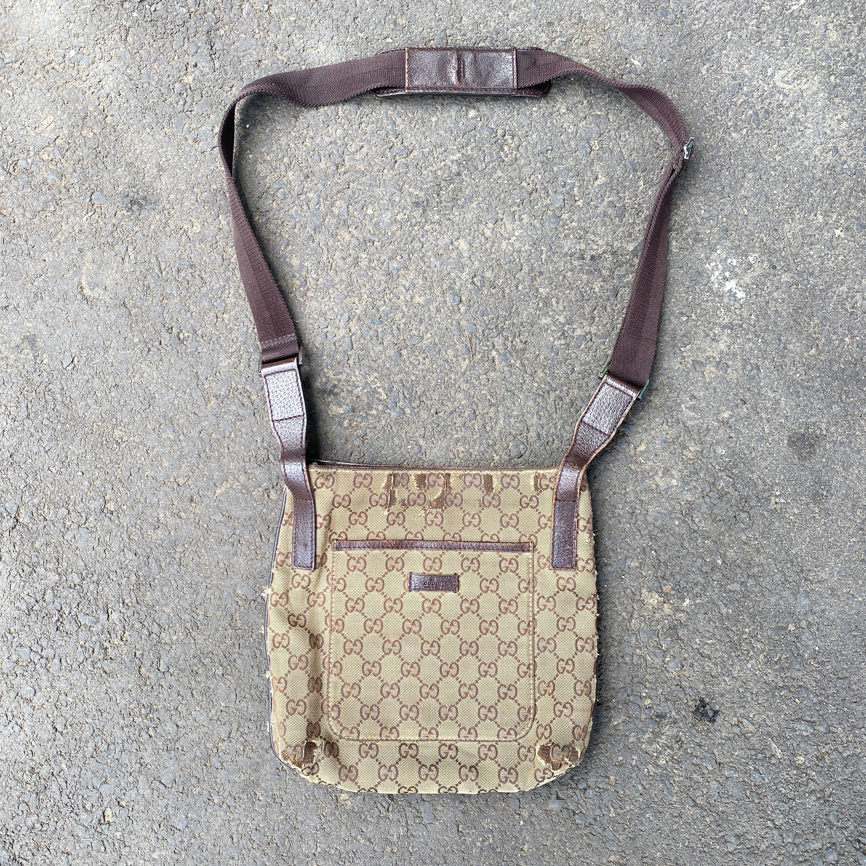 FREE Ship Gucci Vintage Bag Shoulder Handbag Purse 113017 
