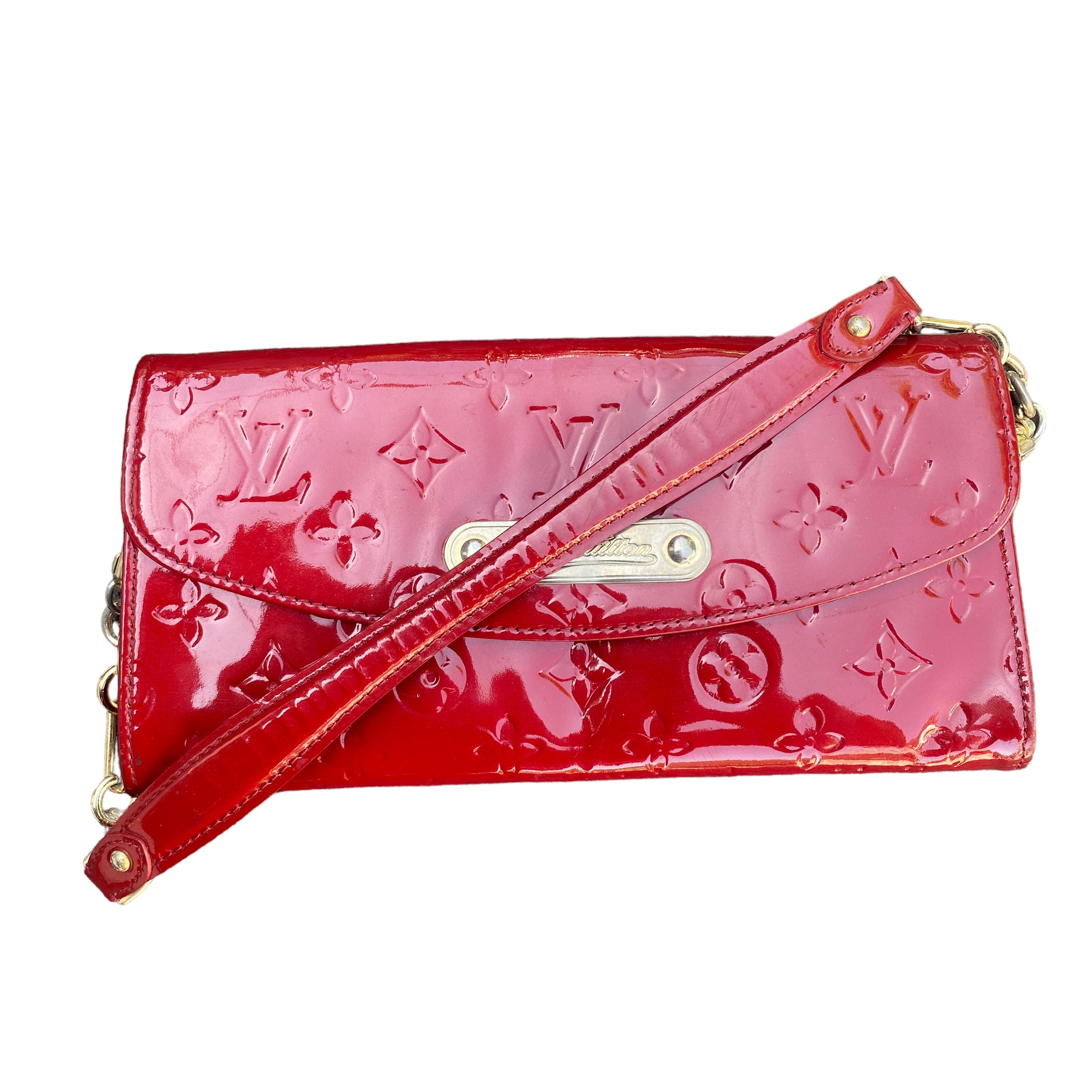 Louis Vuitton Red Monogram Vernis Leather Boite Chapeau Shoulder Bag Louis  Vuitton