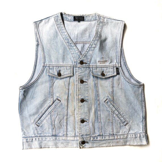 Vintage 90's Trussardi Jeans Denim Vest