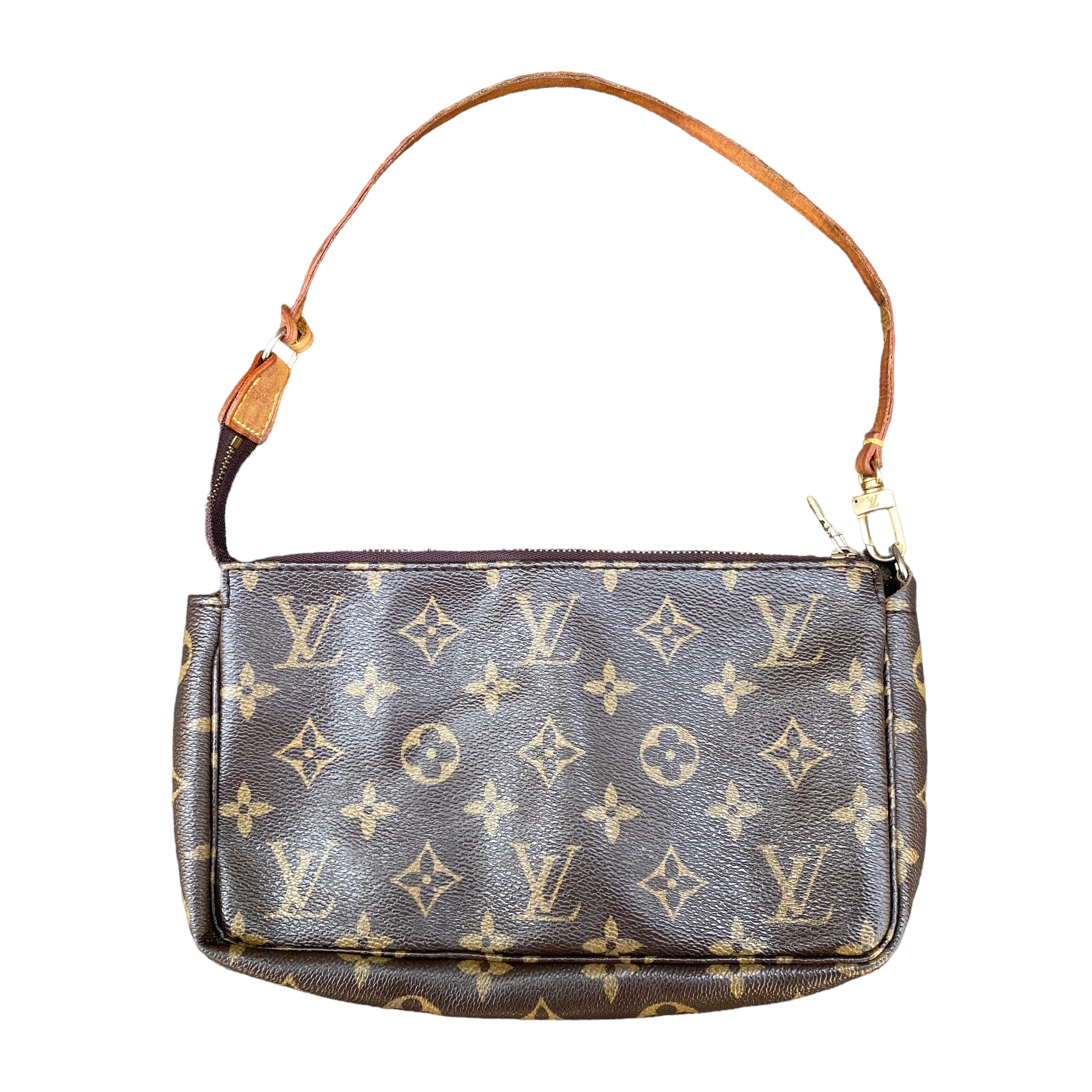 Vintage Rare Louis Vuitton LV Monogram Clutch Crossbody Bag 