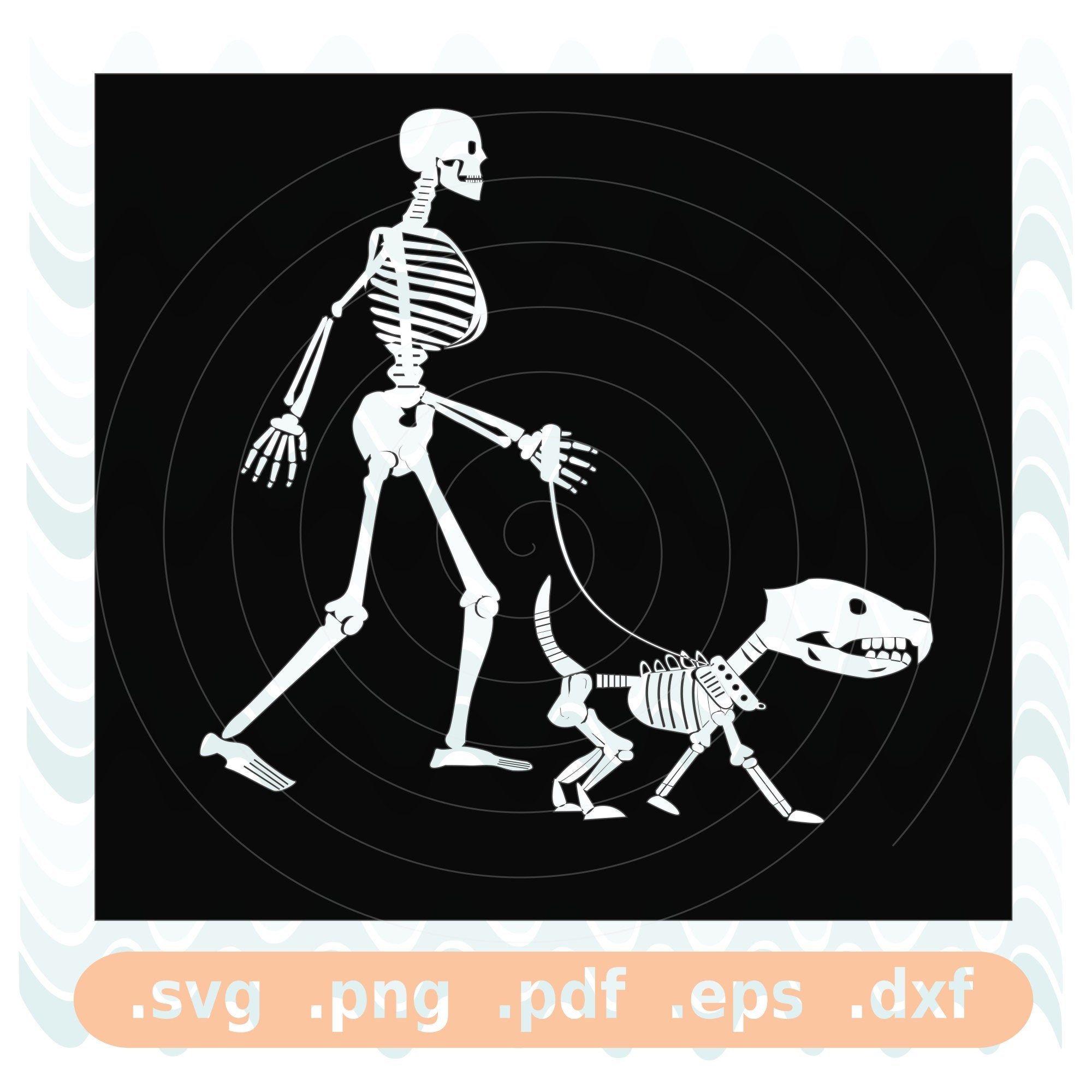 Skeleton Dog Walking SVG / Vector File / Digital Download / Halloween /  Farseastudio -  Canada