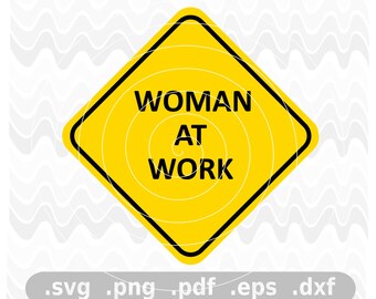 WOMAN AT WORK vector digital file. Design for t-shirts, mugs, posters.