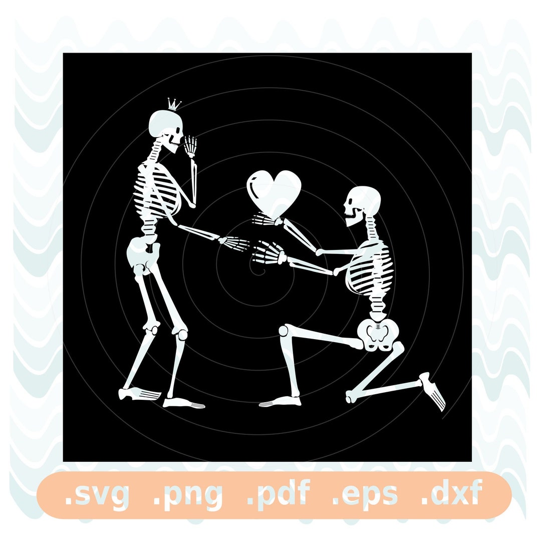 Skeleton Marriage Proposal - SVG / Vector File / Digital Download ...