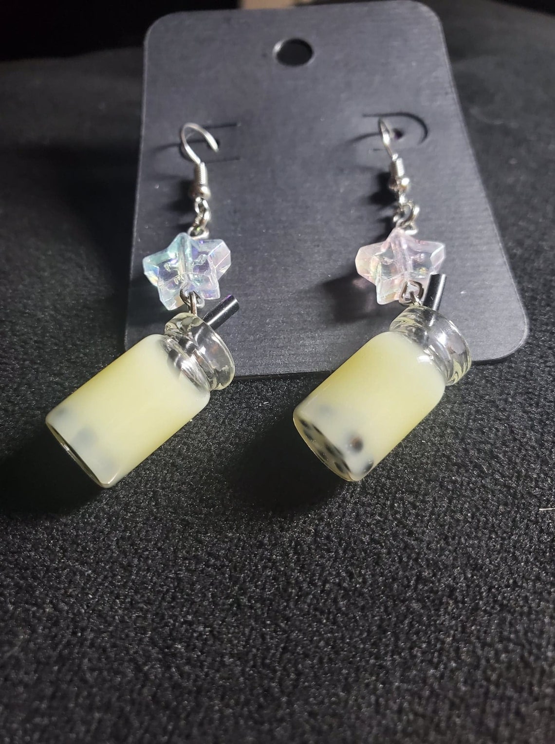 Starry Boba Earrings Etsy