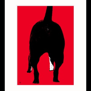 Staffie Art for Staffie Lovers abstract wall pop art poster print Staffordshire Bull Terrier Dog