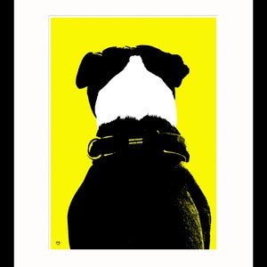Staffie Art for Staffie Lovers abstract wall pop art poster print Staffordshire Bull Terrier Dog