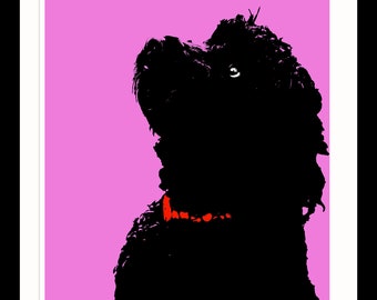 Cockapoo Art for Dog Lovers abstract wall pop art poster print