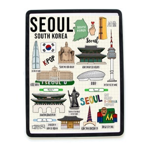 seoul, seoul clipart, seoul digital sticker, clipart, korean stickers, korean art, seoul sign, seoul art, seoul sticker,