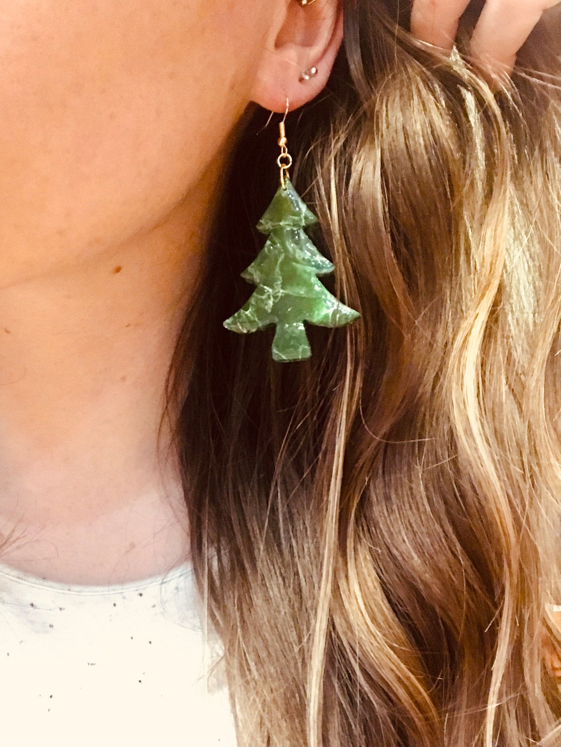 SALE Holiday Earrings Winter Earrings Polymer Clay Etsy