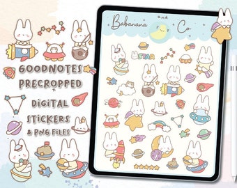 Cute galaxy  digital stickers | Goodnotes Stickers | Cute Hand Draw | Digits Stickers | planner | kawaii | precropped png