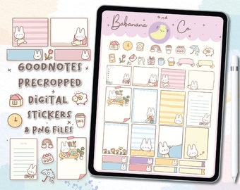 Notepad Memo digital stickers | Goodnotes Stickers | Cute Hand Draw | Digits Stickers | planner | kawaii | precropped png