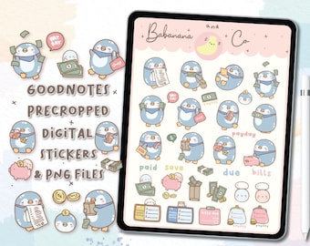 Pay Day digital stickers | Goodnotes Stickers | Cute Hand Draw | Digits Stickers | planner | kawaii | precropped png