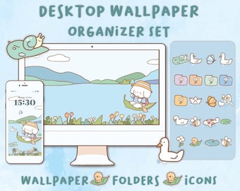 Super nice day Desktop Wallpaper Organizer| Mac and Windows Organizer | Mac and Windows Desktop Folder Icons|Desktop Icons and Wallpapers