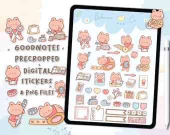 Planner digital stickers | Goodnotes Stickers | Cute Hand Draw | Digits Stickers | planner | kawaii | precropped png