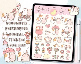 Cute Hand Drawn Dating digital stickers | Goodnotes Stickers | Cute Hand Draw | Digits Stickers | planner | kawaii | precropped png