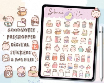 Simple Icons digital stickers | Goodnotes Stickers | Cute Hand Draw | Digits Stickers | planner | kawaii | precropped png