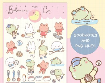 Sports Day Digital Stickers | Goodnotes Stickers | Cute Hand Draw ...