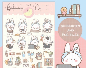 Study hours  digital stickers | Goodnotes Stickers | Cute Hand Draw | Digits Stickers,  planner | kawaii | precropped png