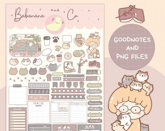 Sweet Notes Sticker Memo Notes Digital Stickers | Goodnotes Stickers | Cute Hand Draw ...