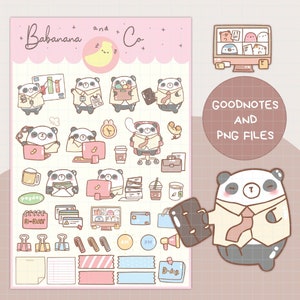 Work Day digital stickers | Goodnotes Stickers | Cute Hand Draw | Digits Stickers | planner | kawaii | precropped png