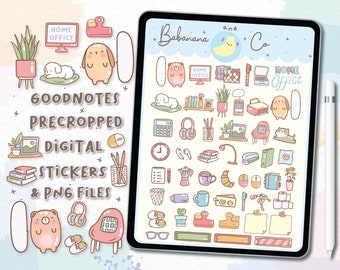 Cat Cute Digital Stickers | Goodnotes Stickers | Cute Hand Draw ...
