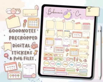 Hand Drawn Digital Stickers for Planners | Goodnotes, PNG Files
