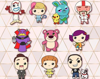 Toy Story Clipart Kawaii Design Download Cute Toy Story Etsy