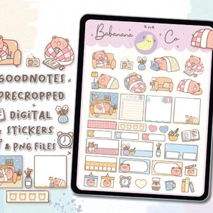 Cute Cozy Day Digital Stickers | Goodnotes Stickers | Cute Hand Draw ...