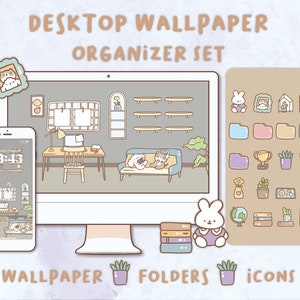 Cute Cozy Day Desktop Wallpaper Organizer Mac and Windows Organizer Mac ...