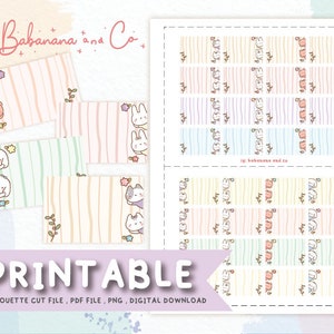 Cute Memo Boxes,Printable Planner Stickers ,Digital Stickers,Bullet Journal ,Silhouette Cut File,High Quality - Instant Digits Stickers