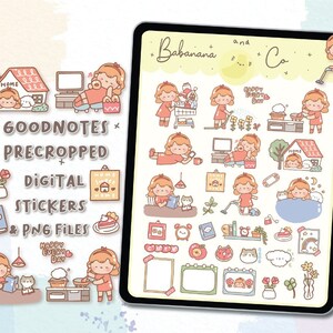 Happy Weekend Digital Stickers Goodnotes Stickers Cute Hand Draw Digits ...