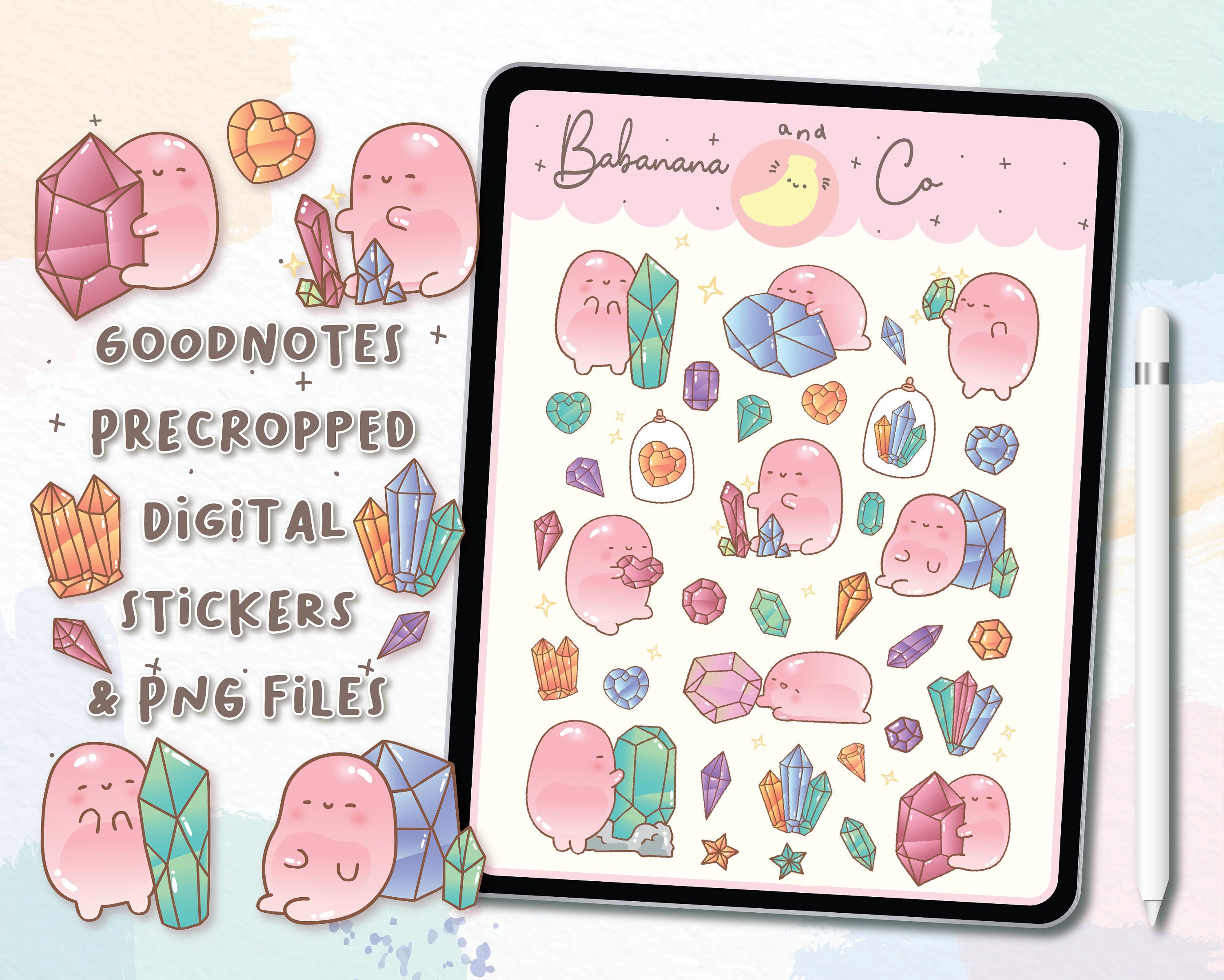 Pastel Rainbow Calendar Stickers