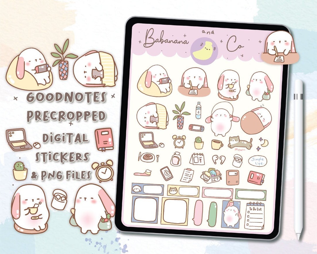 Chill Day Digital Stickers | Goodnotes Stickers | Cute Hand Draw ...