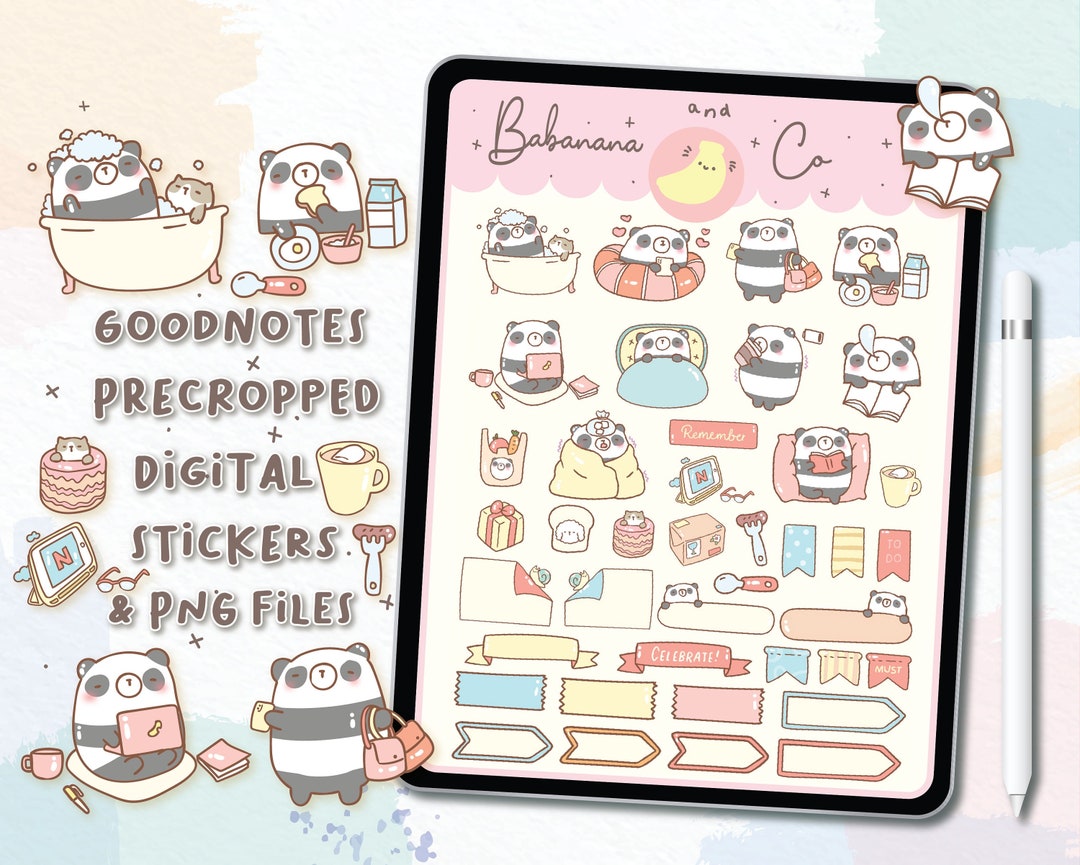 Daily Life Digital Stickers | Goodnotes Stickers | Cute Hand Draw ...