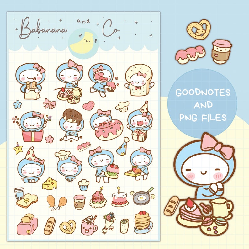 My Happy Day Digital Stickers | Goodnotes Stickers | Cute Hand Draw ...