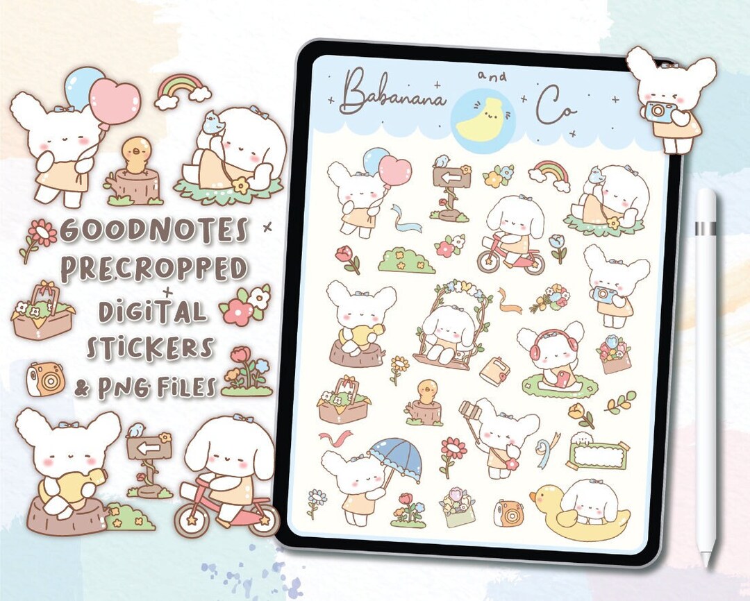 Happy Fresh Day Digital Stickers | Goodnotes Stickers | Cute Hand Draw ...