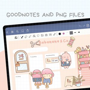 Salon Digital Stickers | Goodnotes Stickers | Cute Hand Draw | Digits ...