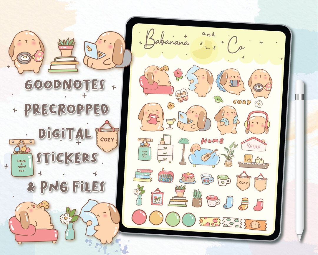 Weekend Digital Stickers | Goodnotes Stickers | Cute Hand Draw | Digits ...