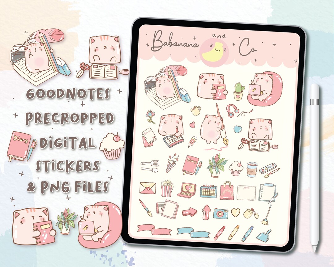 Daily Planner Digital Stickers | Goodnotes Stickers | Cute Hand Draw ...