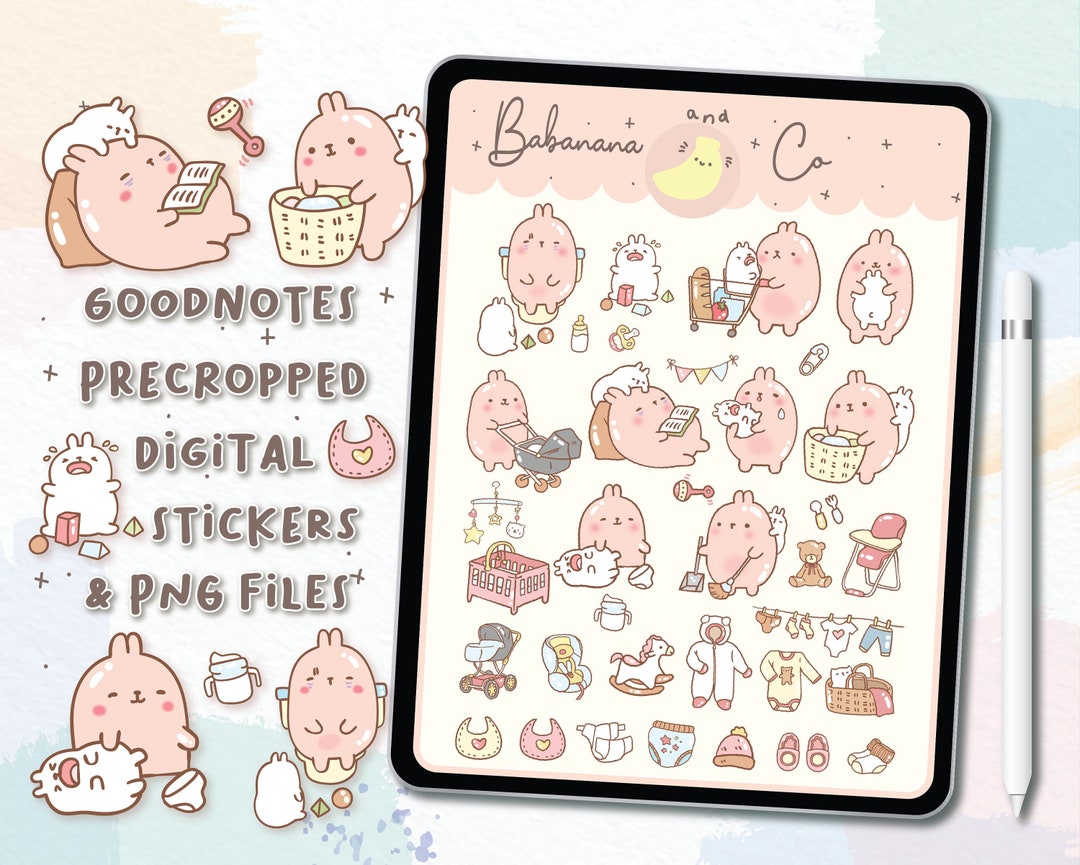 Mom Life Digital Stickers | Goodnotes Stickers | Cute Hand Draw ...
