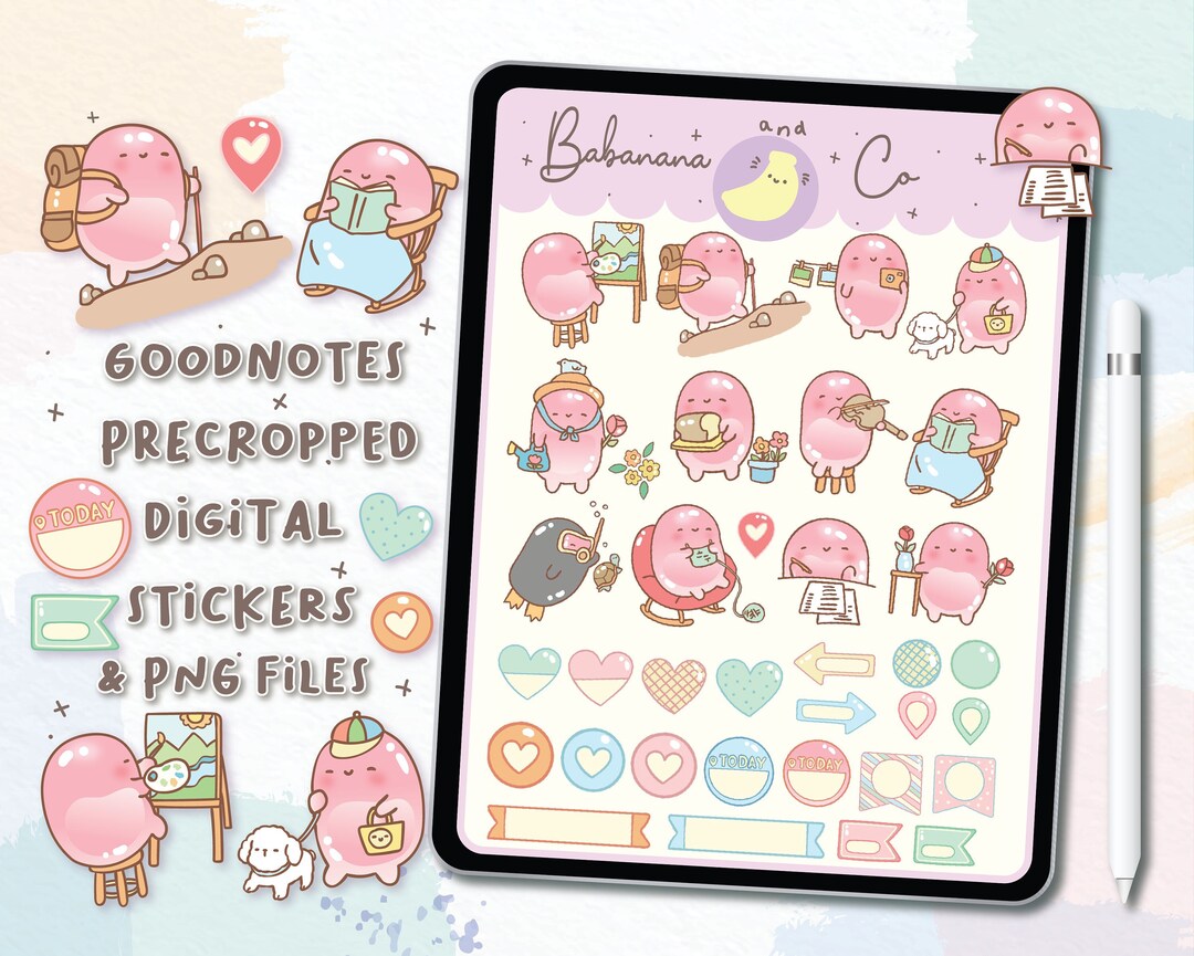 Hobby Digital Stickers | Goodnotes Stickers | Cute Hand Draw | Digits ...