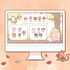 Happy Autumn Desktop Wallpaper Organizer| Mac and Windows Organizer ...