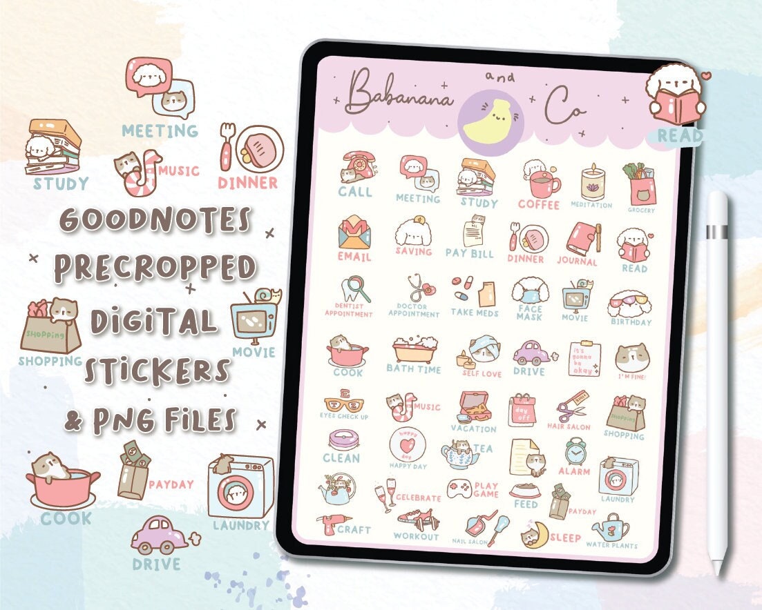 Cute Mood Tracker Stickers Summer Stickers Digital Stationary and Journaling  Goodnotes Bujo Cute Faces Printable Sticker Sheet 