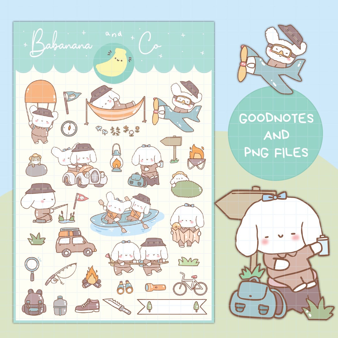 Adventure Day Digital Stickers | Goodnotes Stickers | Cute Hand Draw ...