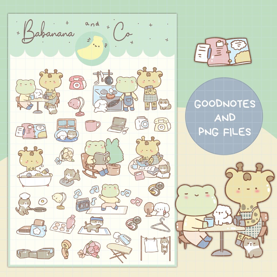 Cute Hand Drawn My Day Digital Stickers | Goodnotes Stickers | Digits ...