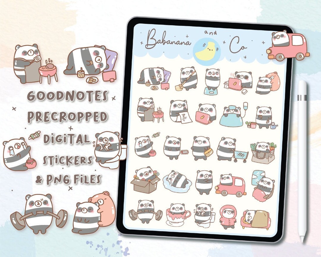 Bundle Daily Digital Stickers | Goodnotes Stickers | Cute Hand Draw ...